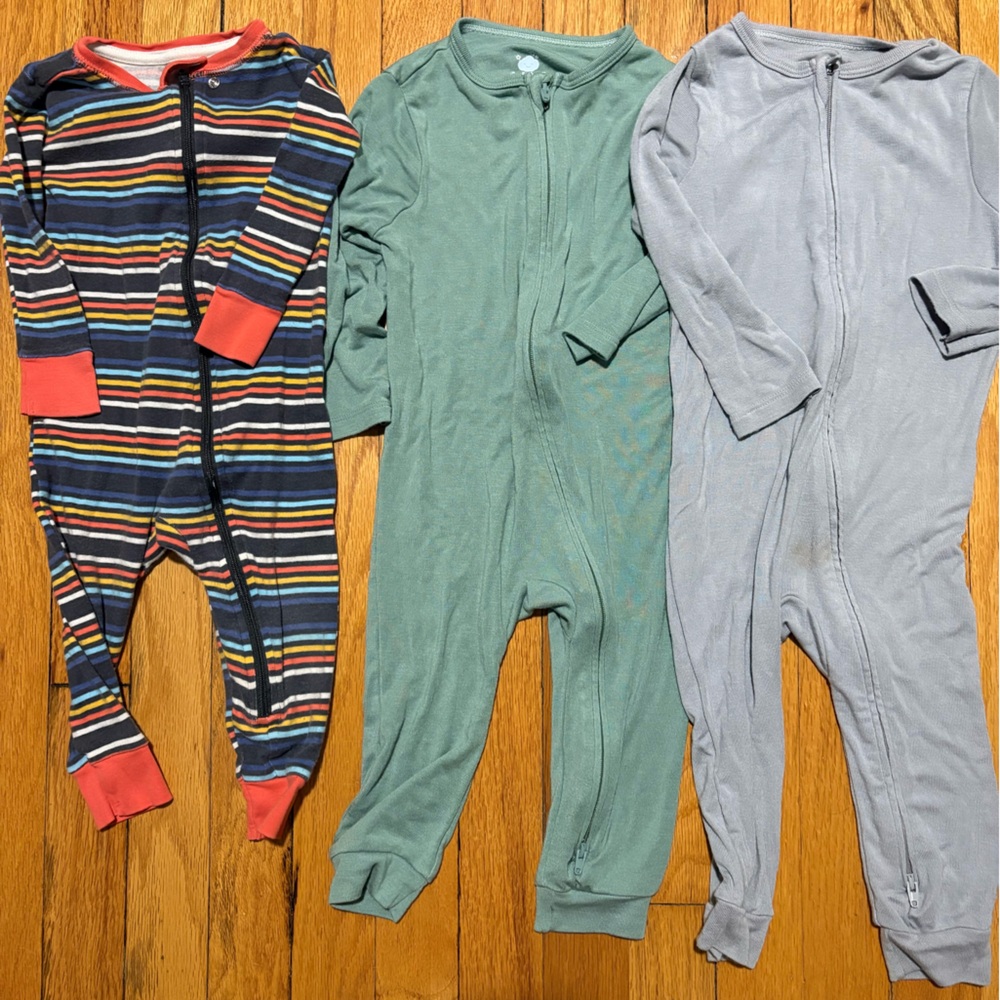 3-Piece Zip-Up Pajama Bundle – Cloud Island & Cat & Jack (18M)